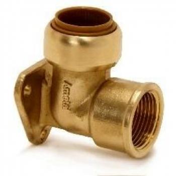 Pegler Yorkshire Tectite Classic T15 Backplate Elbow 15mm x 1/2