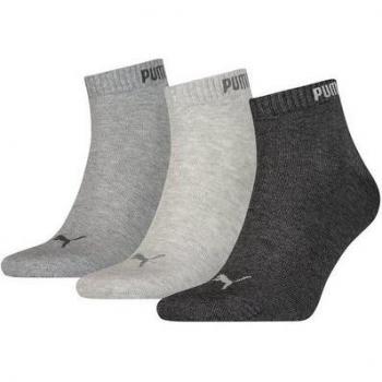 Puma Chaussettes Courtes Unisexe 3x3 GRIS 35/38