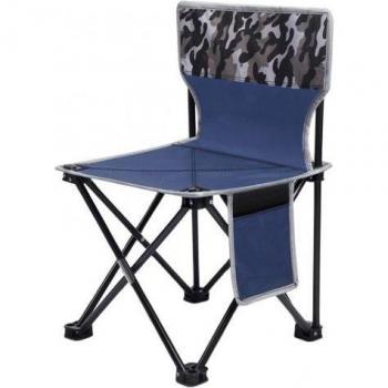 Chaise de camping légère avec poche pour accessoires