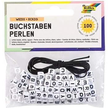 Cœur d'artisanat : 6‑letterkralen en blanc