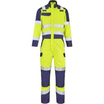 Set Zip Maca Giallo Fluorescente/Blu Marine XL Fratelli 52-54