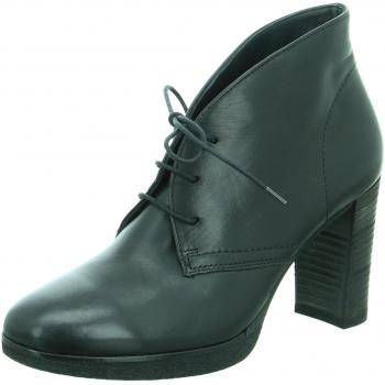 Paul Green 9207‑001 Damen-Schnürstiefeletten – Glattleder, 5½, Schwarze Laufsohle