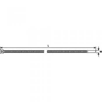 Serre-câble HellermannTyton T30R 150 mm naturel 100 pièces