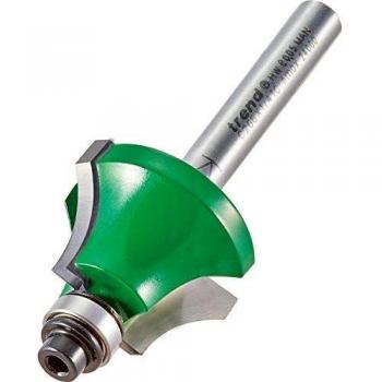 Trend CRAFTPRO Bearing Guided Glazing Bar Ovolo Joint Router Cutter 27mm 17mm 1/4