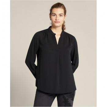 Blusa casual chic de Elena Mirò con fruncidos en cloqué