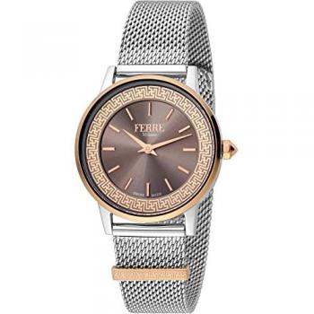 Ferre Milano FM1L103M0721 – Reloj Analógico con Correa Metálica y Dial Gris