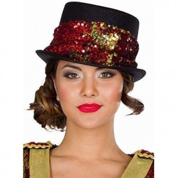 Karnevalshut „Shiny“ – Pailletten-Kostümzubehör