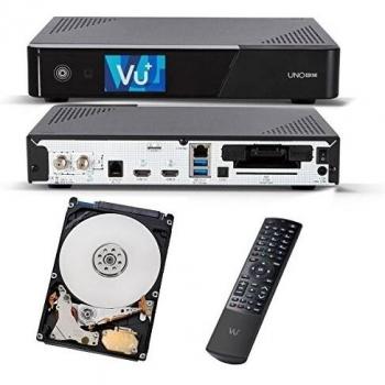 VU+ Uno 4K SE 1x DVB-S2X FBC Twin Tuner 1TB HDD Linux UHD Receiver 2160p