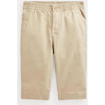 Pantaloni Ralph Lauren beige per neonato in cotone
