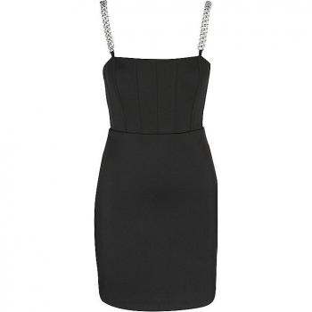 Vestido Mini con Diseño de Corsé