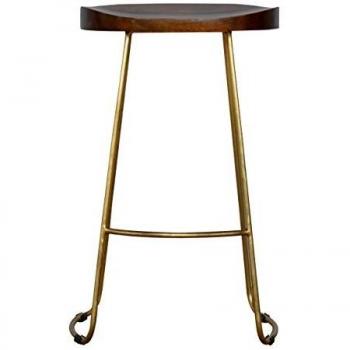 Artisan Chestnut Gold Bar Stool