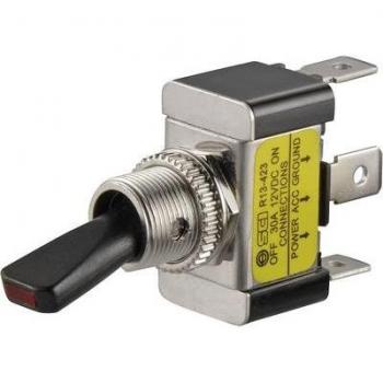 TC‑R13‑423L Green Car Toggle 30A 12V Latch Switch – Tru Components