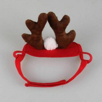 Déguisement de Noël : chapeau en renne pour chat