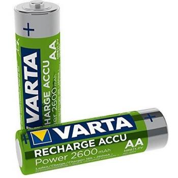 2 Stück AA-Akku, 2600mAh Varta, ready to use