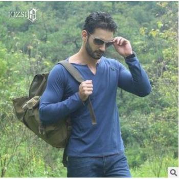Thin Cotton Long Sleeve Outdoor Tee for Men