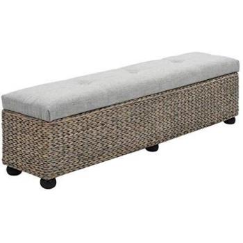 VidaXL Panca in Giunco 140x29x36 cm per Interni