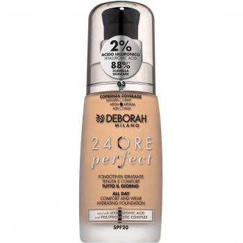 Deborah 24Ore Foundation Karamell Beige 3‑Layer Hyaluron