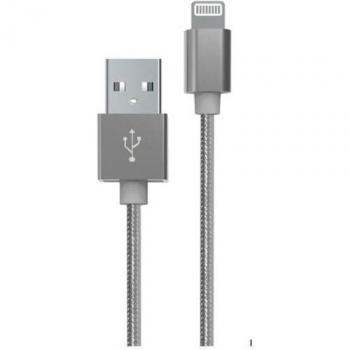 Câble Lightning USB-A Tressé 1M Gris MYWAY