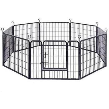 Enclos pour Chien Feandrea, 77x60 cm, Noir