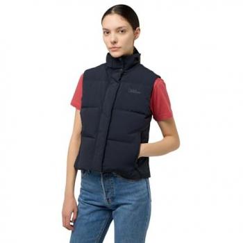Jack Wolfskin NORDLICHT Daunenweste – Weiblich, S, Dunkelblau