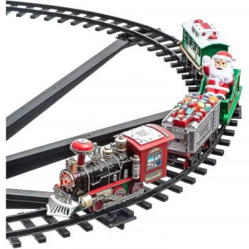 Train décoratif de Noël avec lumières