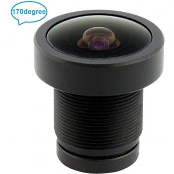 Lente M12 Gran Angular 170° con Filtro IR 650nm para CCTV