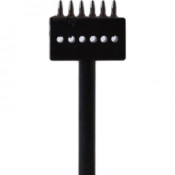 Perforadora de cuero redonda de 5mm con espaciado de acero