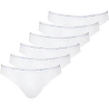 Sloggi Basic 6er‑Pack Mini Slip – Herrenunterhosen, Baumwolle, weiß