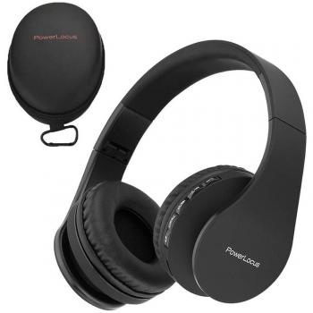 Headphones PowerLocus Black – Bluetooth 5.1 Over‑Ear