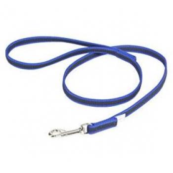 Laisse Color&Gray SécuriGrip, Bleu/Gris, 1m, avec prise, max 30kg (14 mm)
