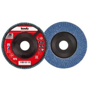 Disco Laminato Zirconio Ø115 mm Grana 120 – Kit KWB
