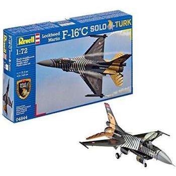 1:72 Lockheed Martin F-16 C Solo Türk Model Kit in Plastic by Revell 04844