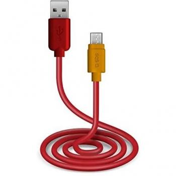 SBS USB Kabel 1 m Micro-USB B Rot