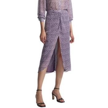 Midi de Estilo Ikat Morado para Mujer
