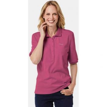 Goldner Poloshirt in edler Pikee-Qualität