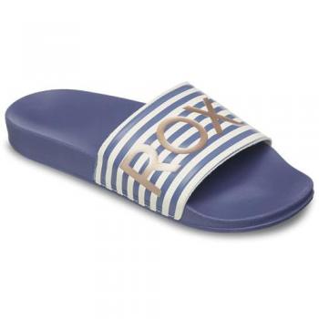 Roxy Slippy Sandalias Color Azul y Blanco mujer talla 36