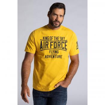 T-shirt Mezze Maniche Giallo Uomo Air Force Taglia L Cotone JP1880