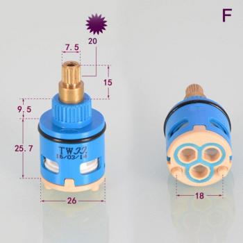 5-Way Brass ABS Shower Faucet with Ceramic Disc Cartridge