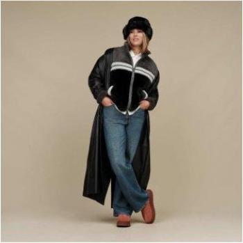UGG Outlet 2024: Chaqueta Marlene Negra M – Poliéster y Manga Larga