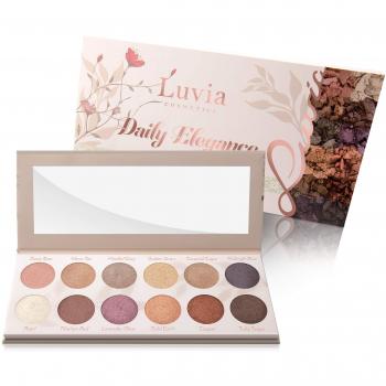 12‑Schattige Daily Elegance Palette von Luvia, limitierte Weihnachts-Giftbox inklusive