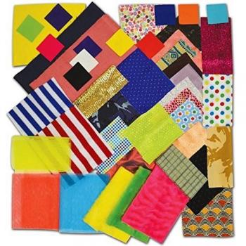 Textured Fabric Assortment for Collage