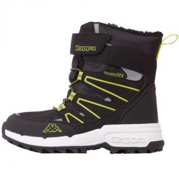 KAPPA Floki Tex Winterstiefel mit wärmendem Futter Gr. 28, schwarz/lime