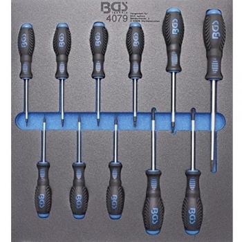 BGS Technic – Tournevis Profil T (Torx) 2/3, T6‑T40, 11 pièces