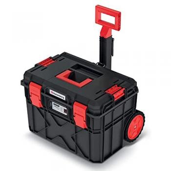 Carro de herramientas impermeable Kistenberg X Block PRO 54,6x38x40 cm con ruedas y mango telescópico