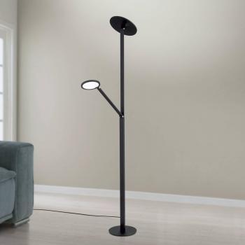 Orion Lampadaire Fati, LED, 181 cm, aluminium, liseuse avec variateur