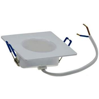 Weißer LED-Einbausteuer 5 W, 4000 K, 68 mm Ø, Kunststoff, IP44