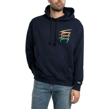 Tommy Jeans Blue Relaxed Signature Cotton Hoodie – 42 Regular