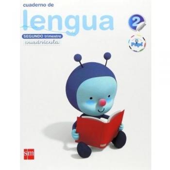 Cuaderno de lengua, Cuadrícula. 2 Primaria, 2 Trimestre. Conecta con Pupi.