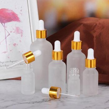 Frosted Glass Pipette Bottles for Aromatherapy