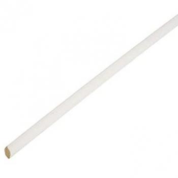 Moulure blanche à quart de rond en MDF 14 mm